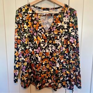 K & C -Floral Long Sleeve Women's Top- Fall vibes 🌻